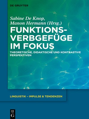 cover image of Funktionsverbgefüge im Fokus
